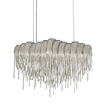 Люстра подвесная с металлическими цепочками и изогнутыми металлическими дугами 72 см Atlantis Chain варинант исполнения - 1 | Loft Concept в Самаре