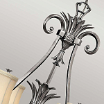 Люстра с 7-ю кремовыми текстильными абажурами Hinkley варинант исполнения - 4 | Loft Concept в Самаре