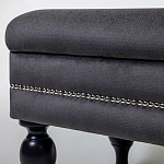 Мягкая банкетка с зоной для хранения Casket Dark Grey варинант исполнения - 3 | Loft Concept в Самаре