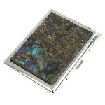 Портсигар на 10 сигарет с газовой зажигалкой из натурального камня Лабрадор Stone Cigarettes Cases варинант исполнения - 1 | Loft Concept в Самаре