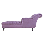 Кушетка фиолетовая с мягкой обивкой из велюра Michael Couch варинант исполнения - 2 | Loft Concept в Самаре