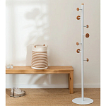Напольная вешалка из древесины бука Unique Shaped Furniture Floor Hanger White варинант исполнения - 3 | Loft Concept в Самаре