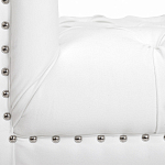 Кушетка белая с мягкой обивкой из велюра Michael Couch варинант исполнения - 6 | Loft Concept в Самаре