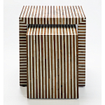 Комплект приставных столиков Stripes Set of tables Beige варинант исполнения - 2 | Loft Concept в Самаре