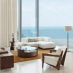 Кресло Avalon White Boucle из массива ореха варинант исполнения - 9 | Loft Concept в Самаре