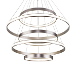 Люстра Light Ring Vertical Silver 5 колец серебро варинант исполнения - 2 | Loft Concept в Самаре