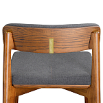 Барный стул из массива ясеня с обивкой из рогожки Elegant Ash варинант исполнения - 5 | Loft Concept в Самаре