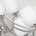 Люстра двухъярусная с белыми матовыми стеклянными плафонами в форме винных бокалов Feiss варинант исполнения - 4 | Loft Concept в Самаре