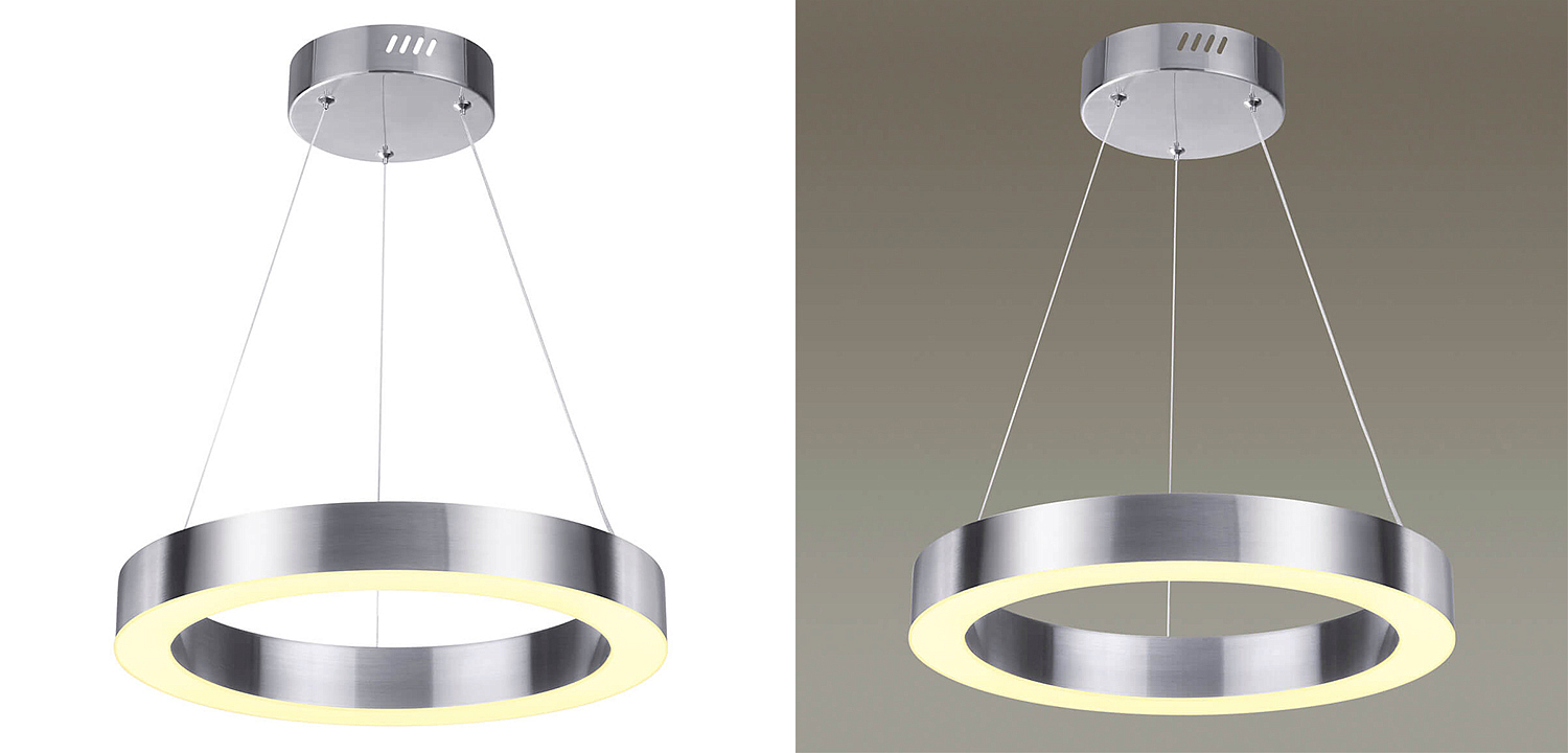 Подвесной светильник Nickel Ribbon Ring 40 Подвесной светильник Nickel Ribbon Ring 40 - Loft-Concept в Самаре