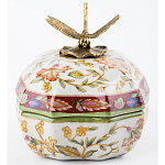 Фарфоровая шкатулка с бронзовой стрекозой Eden Garden варинант исполнения - 3 | Loft Concept в Самаре