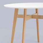 Обеденный стол с белой столешницей ELUNED FURNITURE варинант исполнения - 3 | Loft Concept в Самаре