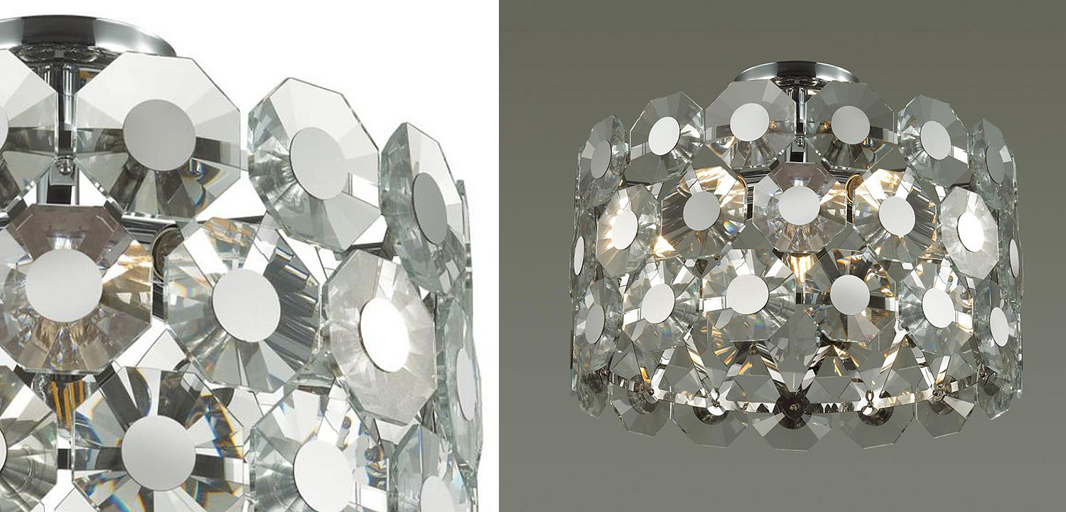 Потолочный светильник Crystal Octagons Chrome Потолочный светильник Crystal Octagons Chrome - Loft-Concept в Самаре