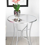 Столик приставной с круглой столешницей на серебристом основании Scenical Table варинант исполнения - 3 | Loft Concept в Самаре