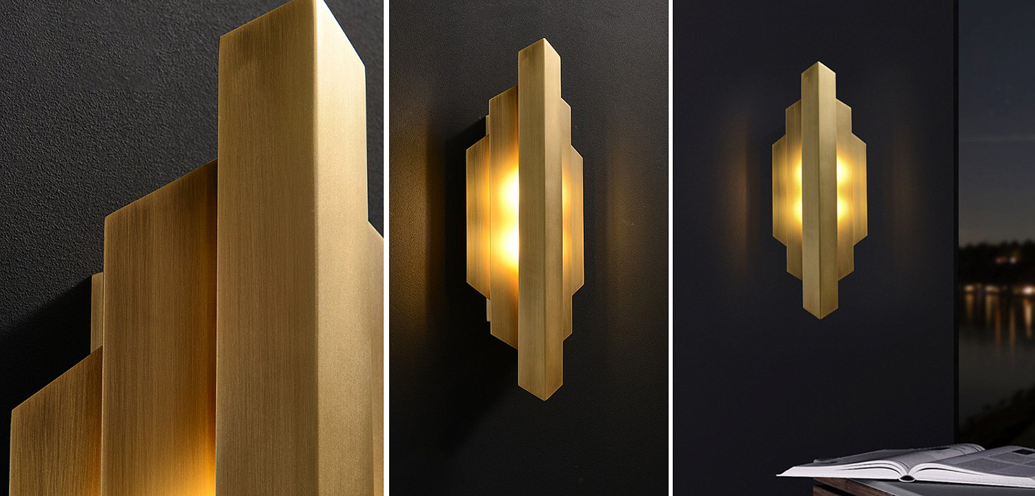 Бра Deco Sconce Vertical Geometric Modern Studio Endo Бра Deco Sconce Vertical Geometric Modern Studio Endo - Loft-Concept в Самаре