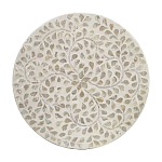 Приставной столик с рисунком из раковин устриц Bone Inlay варинант исполнения - 4 | Loft Concept в Самаре