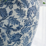 Ваза с крышкой и бело-синим цветочным узором Blue & White Ornament  варинант исполнения - 6 | Loft Concept в Самаре