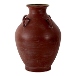 Ваза бордовая с 4-мя фактурными ручками Vase Burgundy Glaze варинант исполнения - 1 | Loft Concept в Самаре