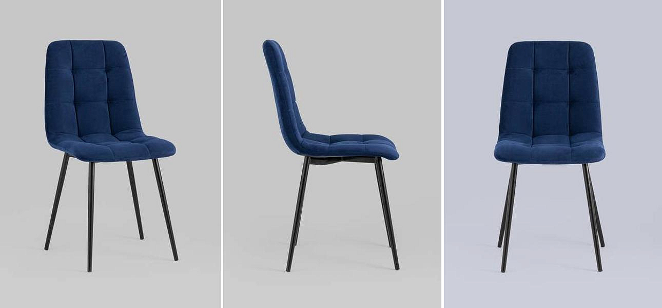 Стул NANCY S-2 Chair Синий Индиго Стул NANCY S-2 Chair Синий Индиго - Loft-Concept в Самаре
