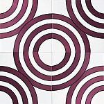 Дизайнерская плитка с узором Мишень варинант исполнения - 1 | Loft Concept в Самаре