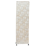 Торшер из перламутра на металлическом каркасе Indonesian Tower варинант исполнения - 1 | Loft Concept в Самаре