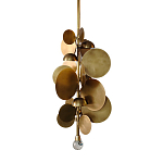 Люстра креативная из дисков цвета латунь Constellation Light and Style варинант исполнения - 1 | Loft Concept в Самаре