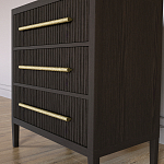 Комод Primo с 3 выдвижными ящиками Темный орех варинант исполнения - 2 | Loft Concept в Самаре