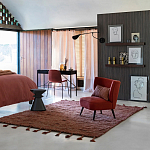 Черный приставной столик из массива AMORPHOUS варинант исполнения - 3 | Loft Concept в Самаре