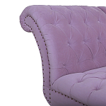 Кушетка фиолетовая с мягкой обивкой из велюра Michael Couch варинант исполнения - 3 | Loft Concept в Самаре