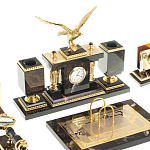 Настольный письменный набор из яшмы и долерита в подарочной упаковке Manager Organizer варинант исполнения - 2 | Loft Concept в Самаре