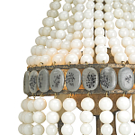 Бра каплевидной формы декорированная нитями стеклянных бусин молочного цвета Bead threads варинант исполнения - 1 | Loft Concept в Самаре