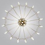 Люстра подвесная из металла с прозрачными подвесками из хрусталя Quasar 93 варинант исполнения - 4 | Loft Concept в Самаре