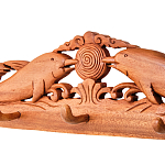 Панно-вешалка из дерева дельфины Panel With Animals варинант исполнения - 2 | Loft Concept в Самаре