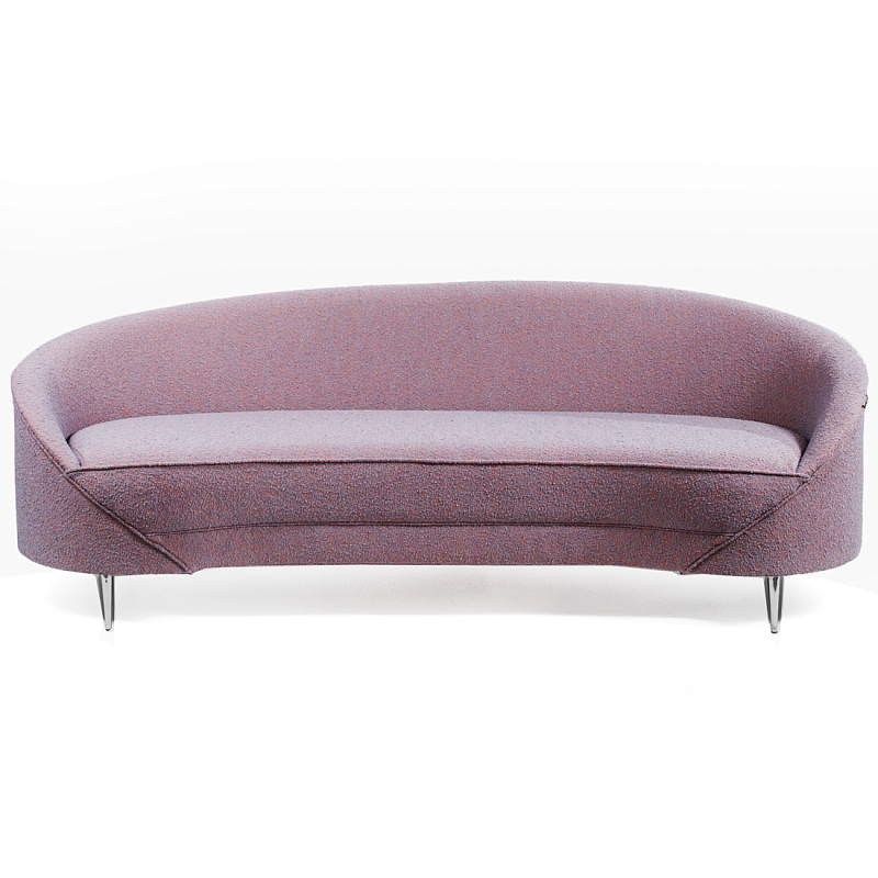 Диван Paulet Sofa Сиреневое Букле Лиловый Хром Диван Paulet Sofa Сиреневое Букле Лиловый Хром в Самаре | Loft Concept