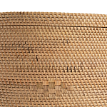 Плетеная овальная корзина с крышкой Shani Rattan Basket варинант исполнения - 4 | Loft Concept в Самаре