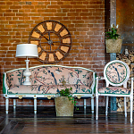 Часы настенные из металла в стиле лофт Clock with History варинант исполнения - 4 | Loft Concept в Самаре