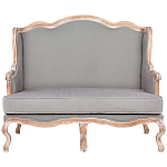 Диван двухместный из массива бука светло-серый Solid Luxury варинант исполнения - 1 | Loft Concept в Самаре