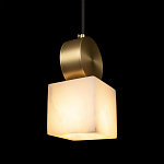 Подвесной светильник с квадратным мраморным плафоном Marble square варинант исполнения - 6 | Loft Concept в Самаре