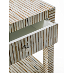 Тумбочка прикроватная Vancouver Bone Inlay Bedside Beige варинант исполнения - 2 | Loft Concept в Самаре