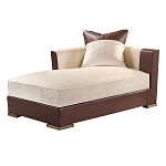 Элитарная современная кушетка Birmingham с кожаными вставками  варинант исполнения - 1 | Loft Concept в Самаре