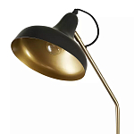 Торшер с плафоном в форме купола в сочетании черного и золотистого цвета Minimalist Execution варинант исполнения - 1 | Loft Concept в Самаре