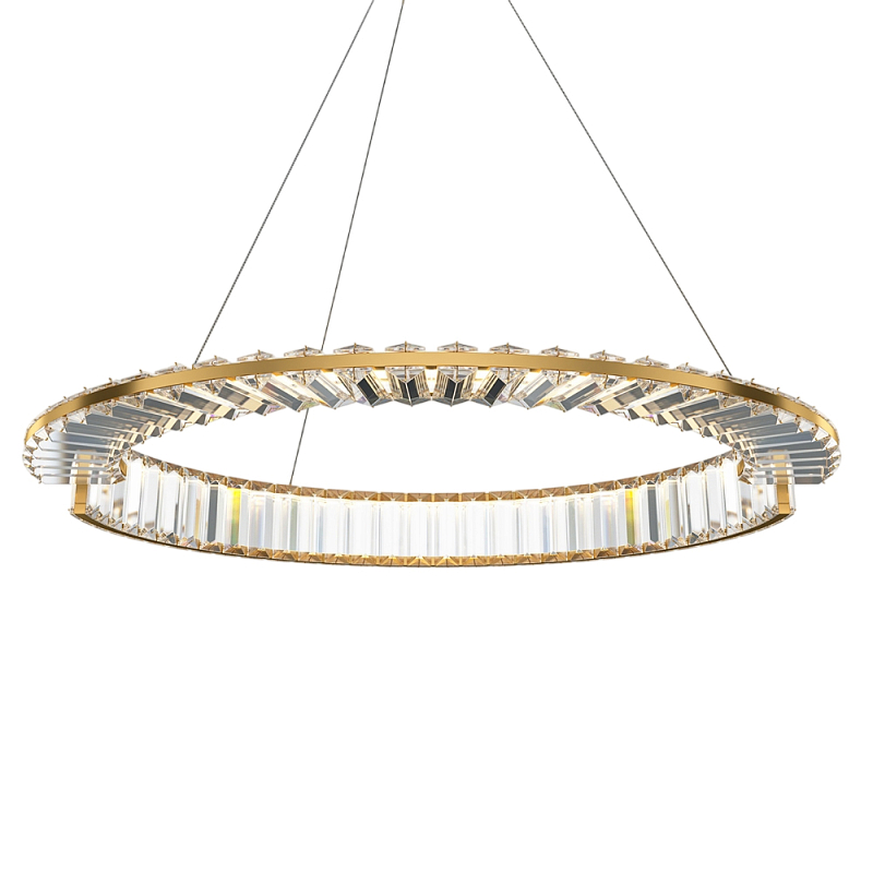 Люстра подвесная Krone 3000К 36Вт Латунь Прозрачный в Самаре | Loft Concept 