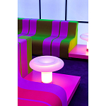 Дизайнерский кофейный стол на круглых ножках Poltronova T02 Pink Coffee Table варинант исполнения - 8 | Loft Concept в Самаре