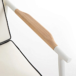 Садовый 2-х местный диван с подлокотниками из тика White варинант исполнения - 6 | Loft Concept в Самаре