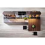 Кухонный гарнитур из камня и дерева SISTEMA XY Dada Engenereed Kitchen варинант исполнения - 6 | Loft Concept в Самаре