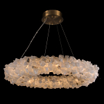 Люстра кольцевая из натурального горного хрусталя Harmonious Crystal Circles варинант исполнения - 1 | Loft Concept в Самаре