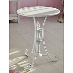 Столик белый кованный в прованском стиле Vaucluse варинант исполнения - 5 | Loft Concept в Самаре