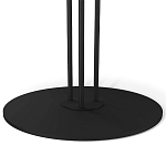 Стол журнальный с круглой столешницей из стекла Gray and Gold Marble варинант исполнения - 4 | Loft Concept в Самаре