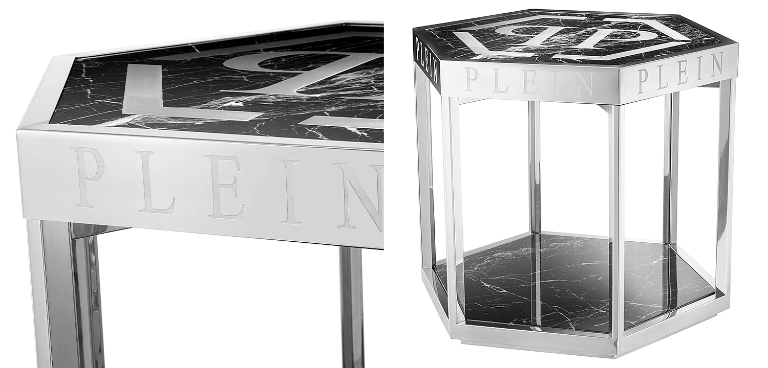 Приставной стол Philipp Plein Side Table Billionaire Chrome Приставной стол Philipp Plein Side Table Billionaire Chrome - Loft-Concept в Самаре