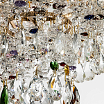Люстра с прозрачными и цветными подвесками из хрусталя Colorful Crystals Chandelier 12 варинант исполнения - 3 | Loft Concept в Самаре