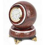 Часы настольные в виде шара из натурального камня Ball Stone Clock варинант исполнения - 4 | Loft Concept в Самаре